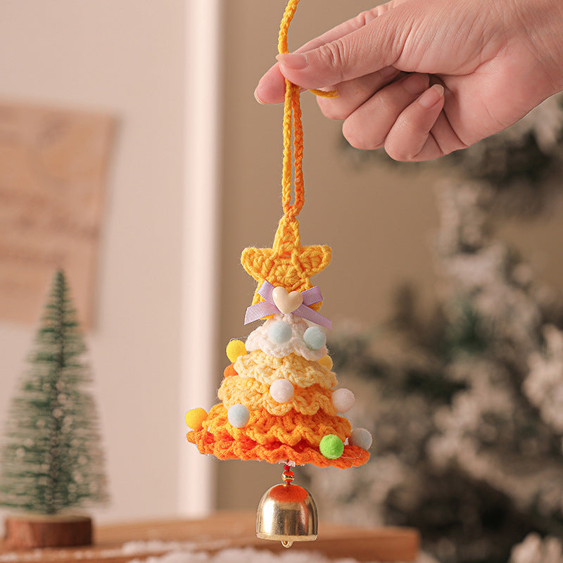 Wholesale  Wool Crochet Christmas Tree Ornaments Decoration Car Pendants